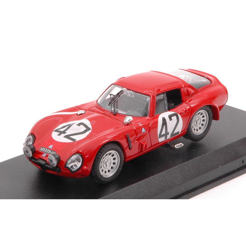 1:43 Best Model Alfa Romeo TZ 2 N42 44th LM 1965 Geki Russo zuccoli