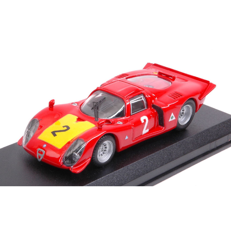 1:43 Best Model Alfa Romeo 33.2 N2 3rd 500 KM Imola 1968 M.casoni s.dini