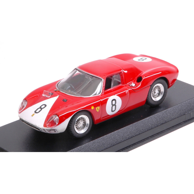 1:43 Best Model Ferrari 250 LM N8 2nd 12H Reims 1964 J.surtees l.bandini