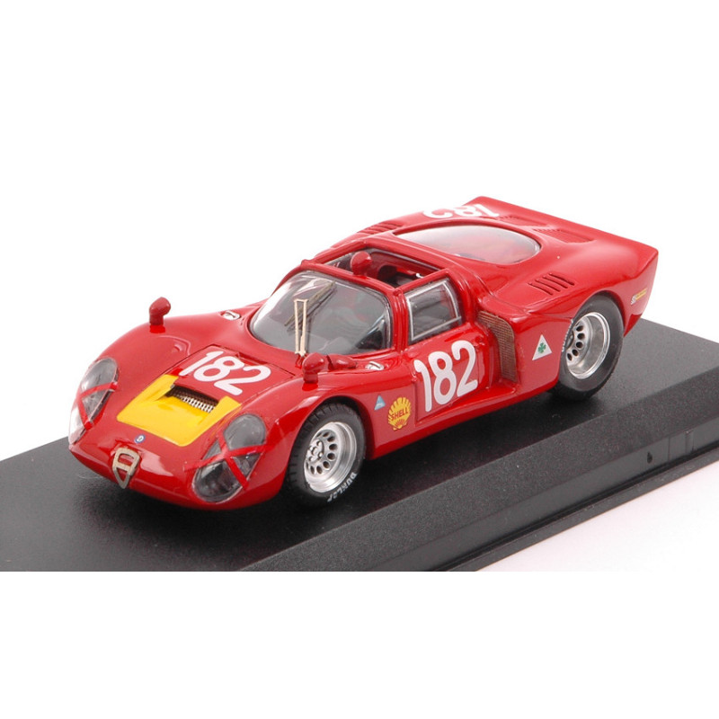 1:43 Best Model Alfa Romeo 33.2 N182 6th T.florio 1968 G.baghetti g.biscaldi