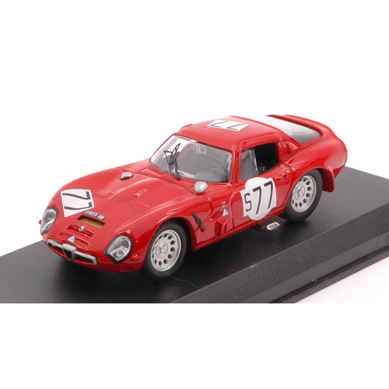 1:43 Best Model Alfa Romeo TZ2 N77 13th 1000 KM Nurburgring 1966 Bianchi schultze