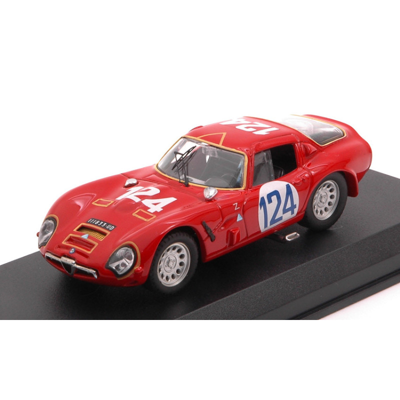 1:43 Best Model Alfa Romeo TZ2 N124 DNF Targa Florio 1966 Shangri la federico