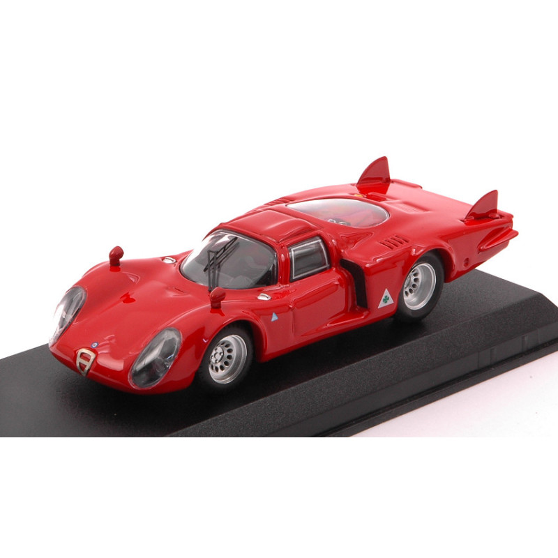 1:43 Best Model Alfa Romeo 33.2 Coda Lunga 1968 Rosso