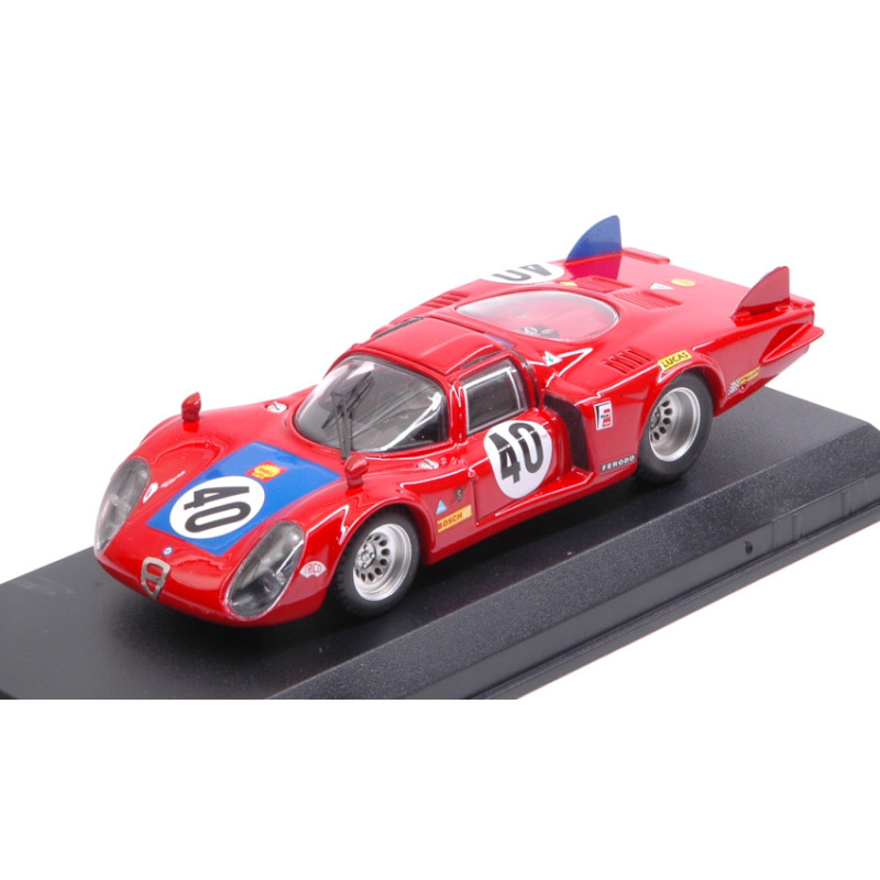 1:43 Best Model Alfa Romeo 33.2 N40 6th LM 1968 M.casoni g.biscaldi