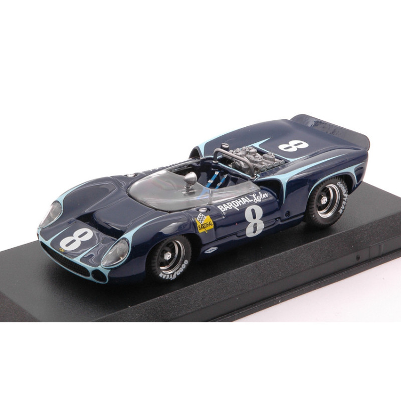 1:43 Best Model Lola T 70 Spyder N8 5th Watkins Glen 1966 J.grant