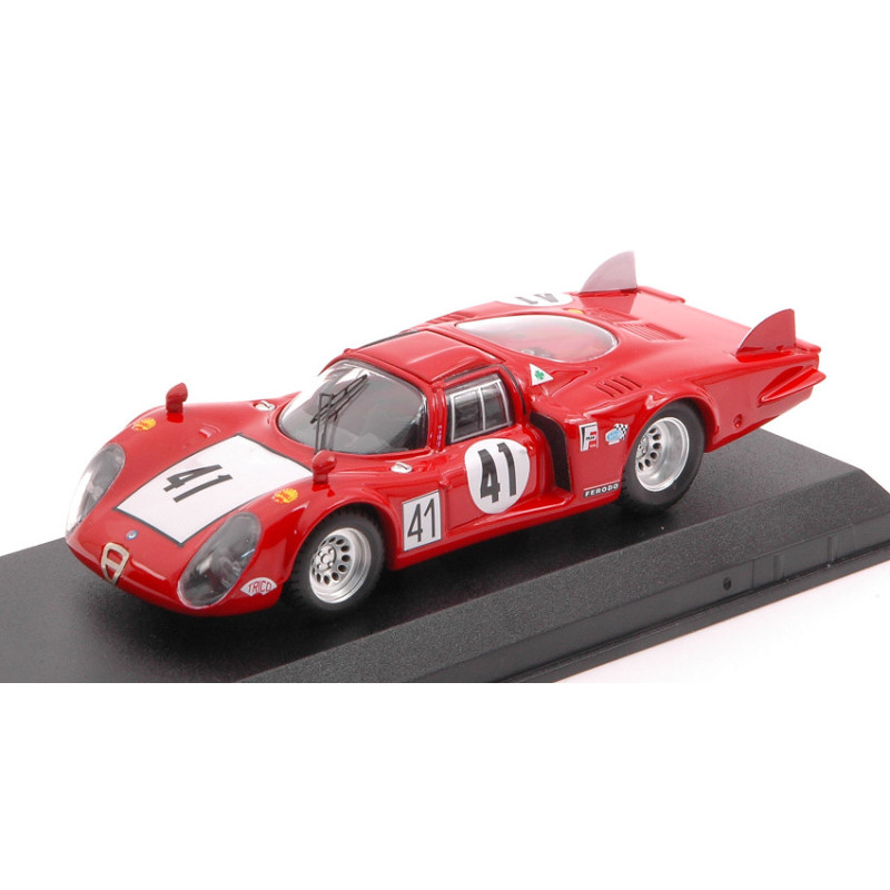 1:43 Best Model Alfa Romeo 33.2 N41 28th LE Mans 1968 Vaccarella baghetti