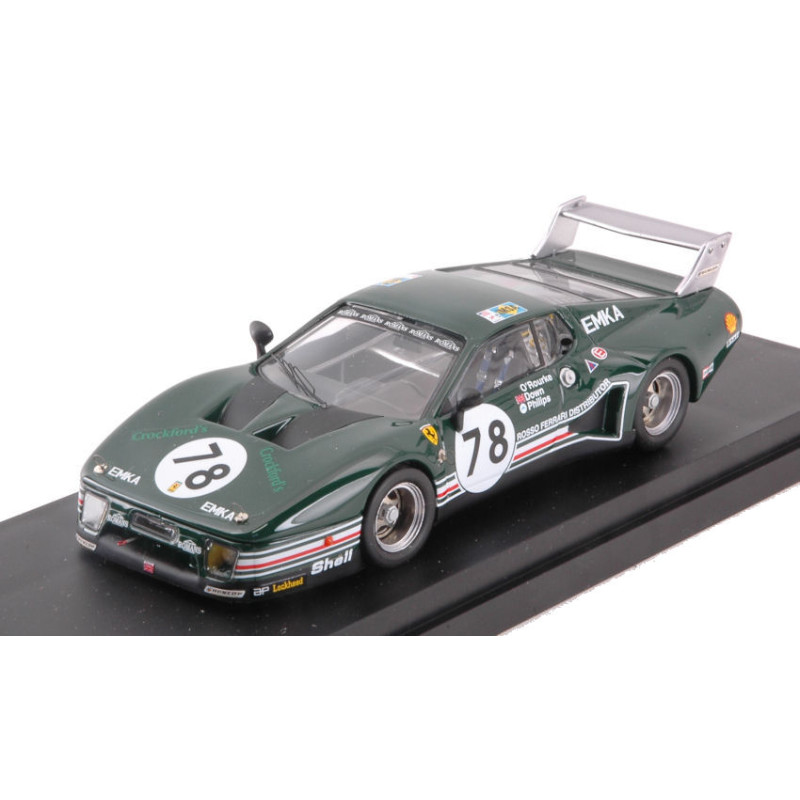 1:43 Best Model Ferrari 512 BB LM N78 23th LM 1980 Rourke down phillips