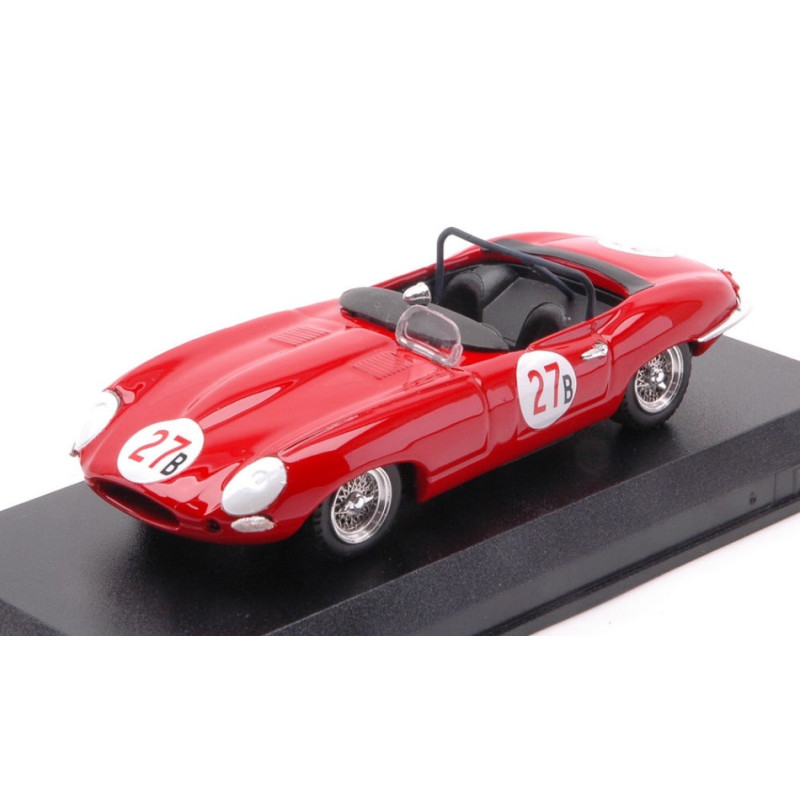 1:43 Best Model Jaguar E Spyder N27 2nd Riverside 1961 B.krause