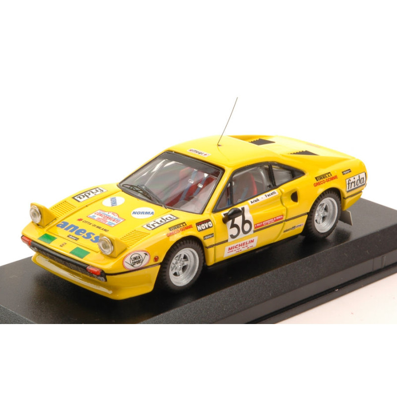 1:43 Best Model Ferrari 308 GTB N36 Rally Autodromo Monza 1983 Facetti artioli