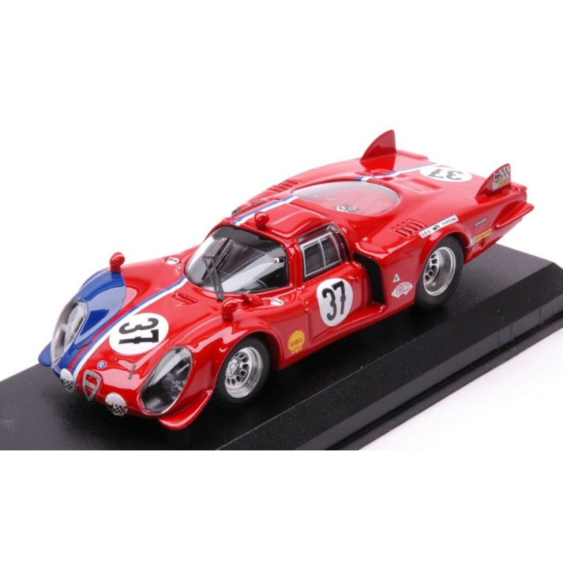 1:43 Best Model Alfa Romeo 33.2 C N37 35th LM 1968 Pilette slotemaker