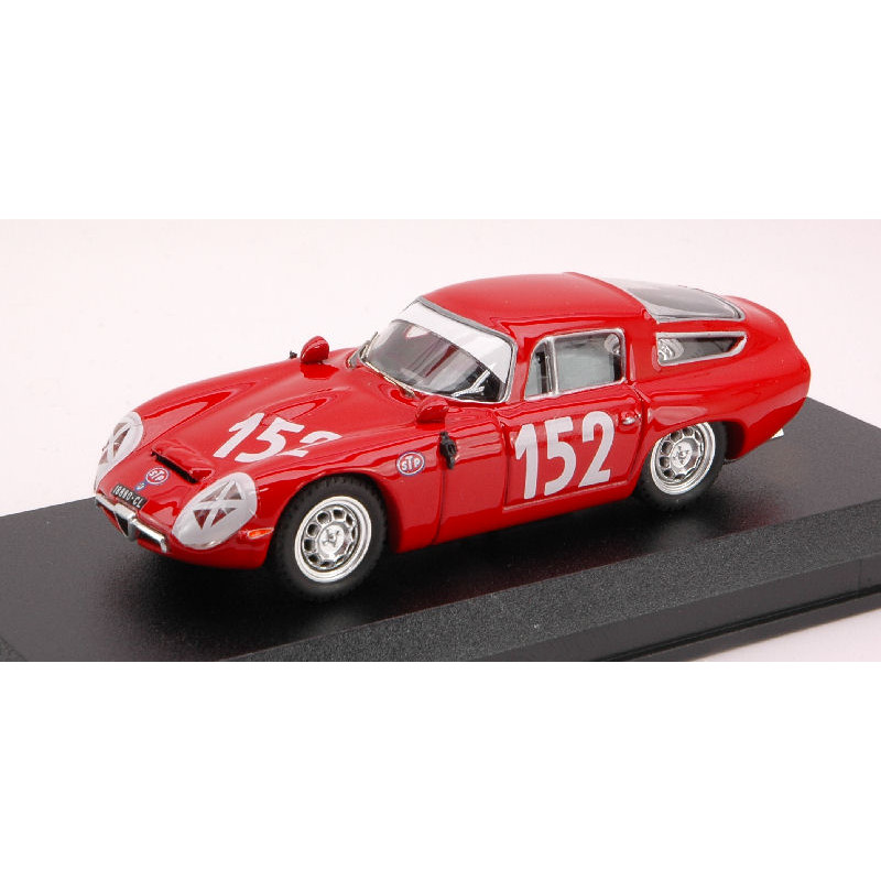 1:43 Best Model Alfa Romeo TZ 1 N152 27th Targa Florio 1970 Giugno sutera