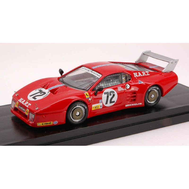 1:43 Best Model Ferrari 512 BB N72 9th LM 1982 A.cudini j.morton j.paul JR.