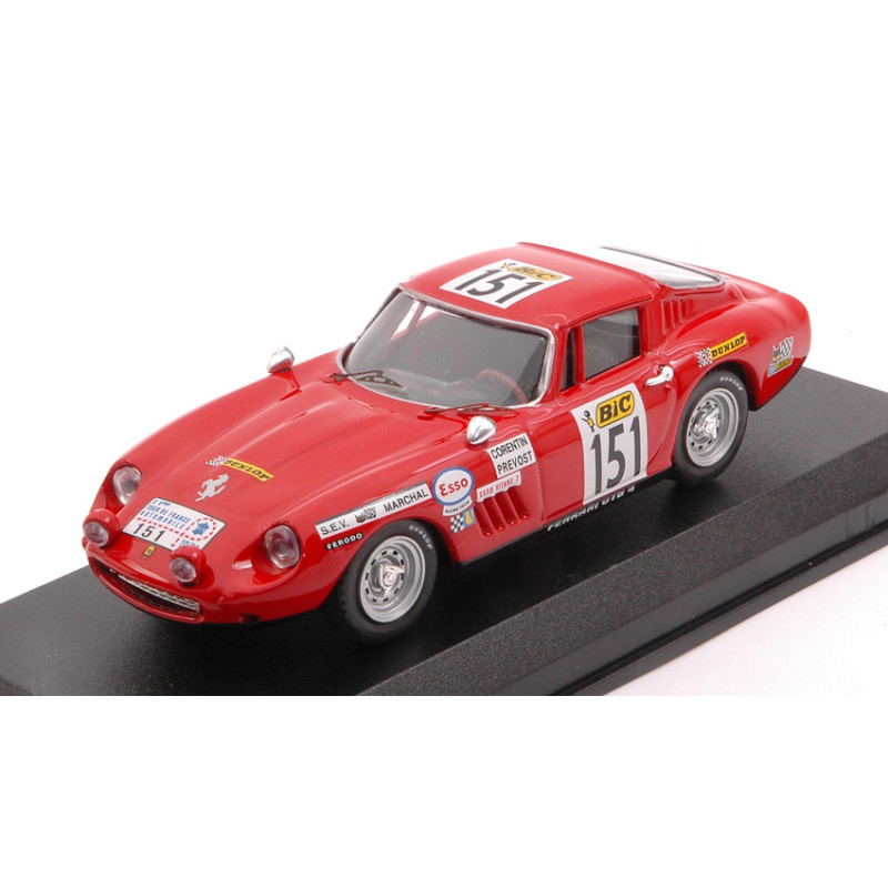 1:43 Best Model Ferrari 275 GTB N151 Disqual.tour DE France 1970 Corentin prevost