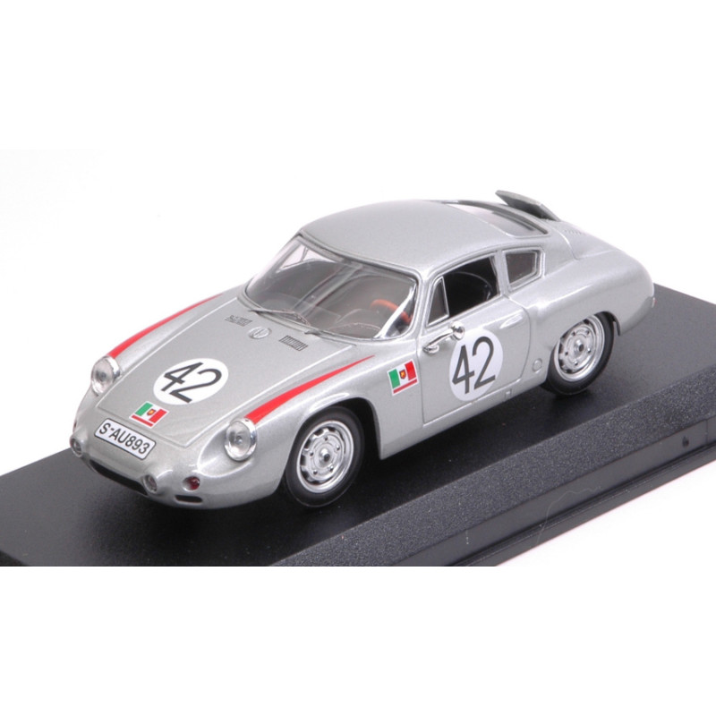 1:43 Best Model Porsche Abarth N42 6th Targa Florio 1962 H.herrmann h.linge