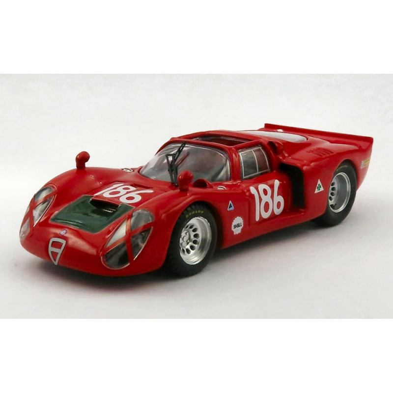 1:43 Best Model Alfa Romeo 33.2 N186 Targa Florio 1968 I.giunti n.galli