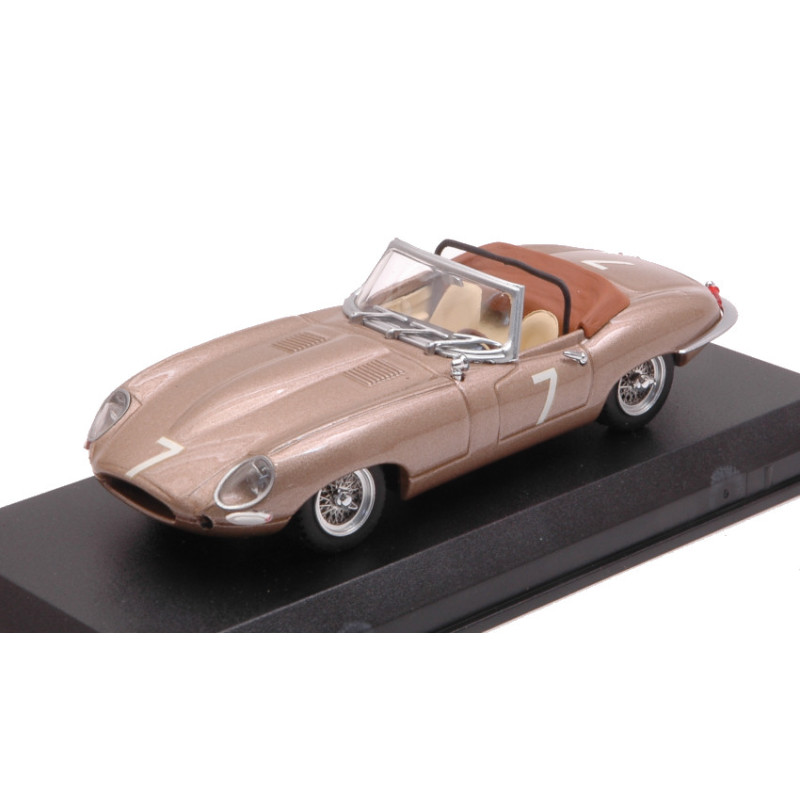 1:43 Best Model Jaguar E Spider N7 Races DEL MAR USA 1961 W.barnitz