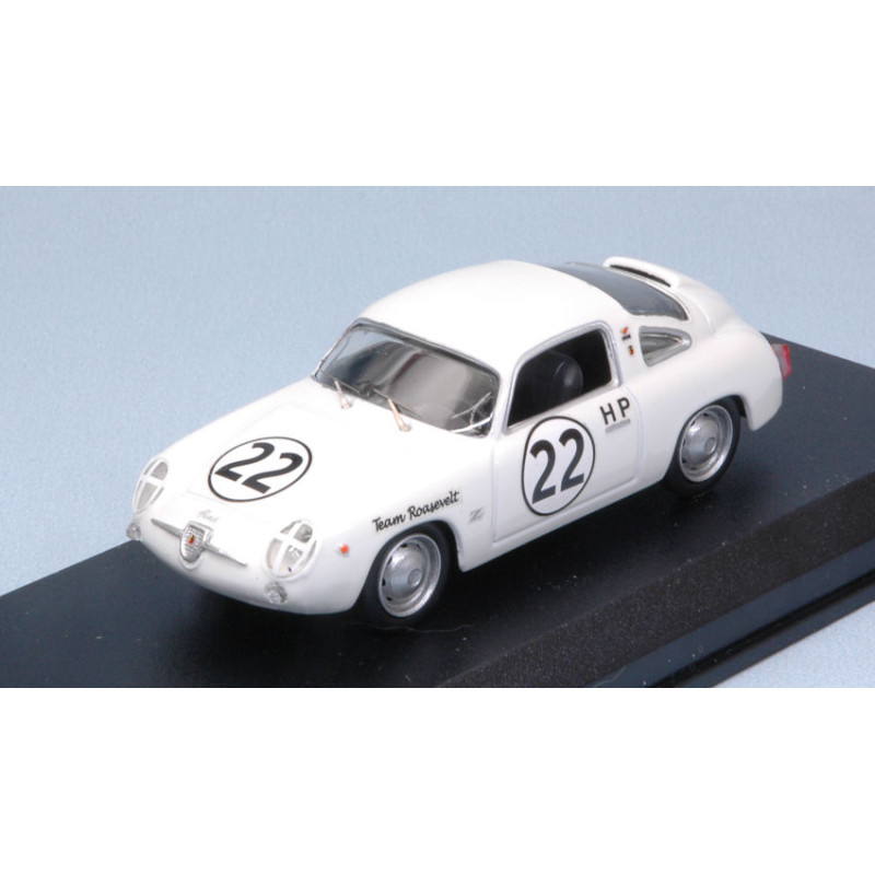 1:43 Best Model Fiat Abarth 750 Zagato N22 Winner 4 H Sebring 1960 P.richards