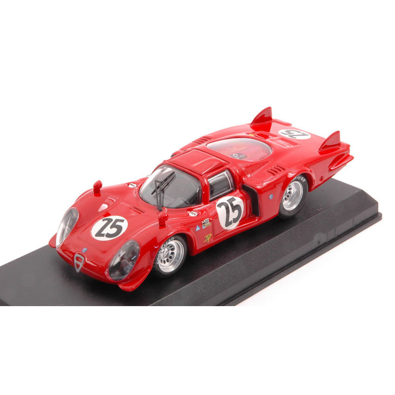 1:43 Best Model Alfa Romeo 33.2 N25 Accident 24H Daytona 1969 Dibos calabattisti