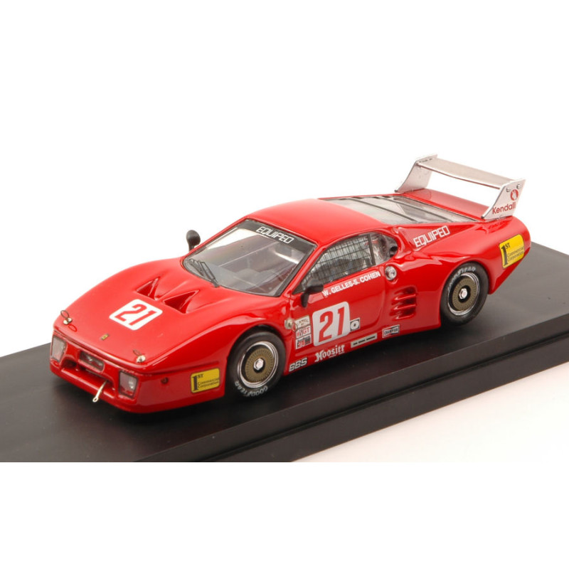 1:43 Best Model Ferrari 512 BB LM N21 13th Lime Rock 1984 Cohen gelles