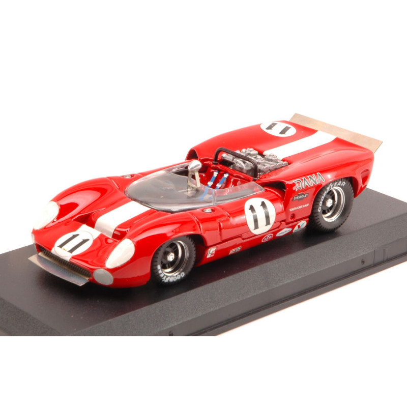 1:43 Best Model Lola T70 Spyder N11 5th Can am Bridgehampton 1967 L.motschenbacher