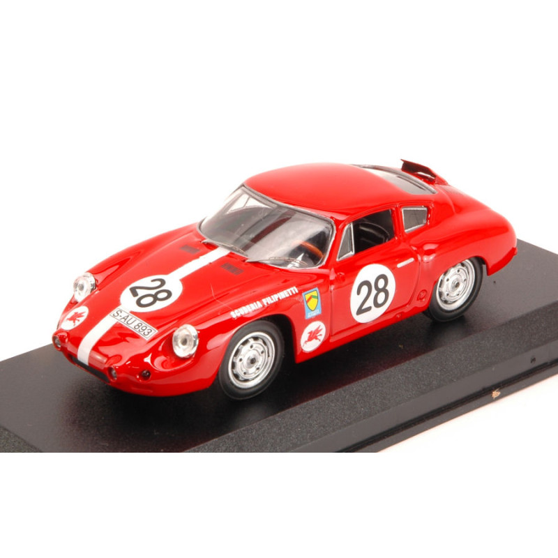 1:43 Best Model Porsche Abarth N28 12th (2nd Cl.) 1000 KM NURBURG.1963 Krunis schiller