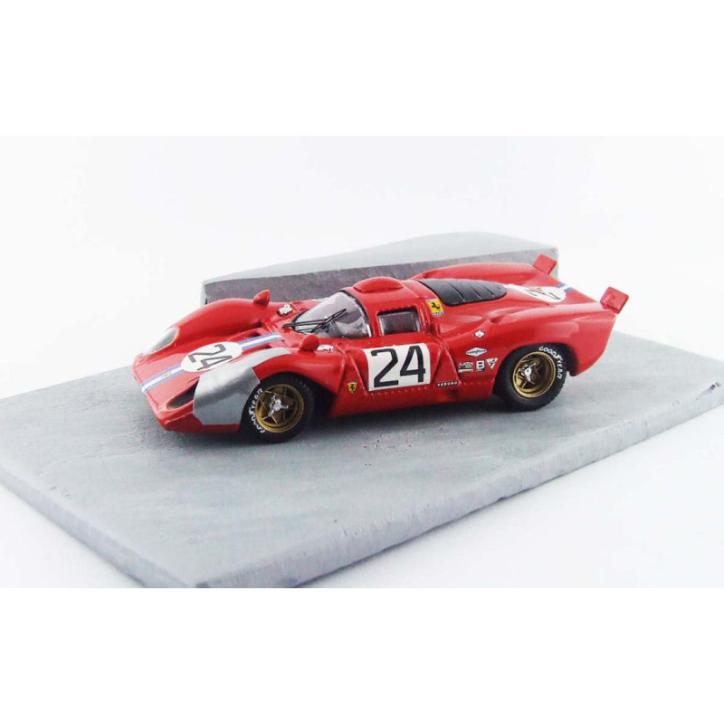 1:43 Best Model Ferrari 312 P Coupe  N24 4th Daytona 1970 Parkes posey Diorama