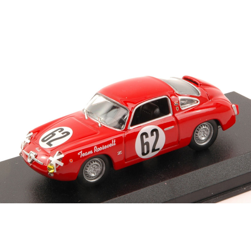 1:43 Best Model Fiat 750 Abarth N62 29th (2nd Class) 12 H Sebring 1959 Cussini cattini