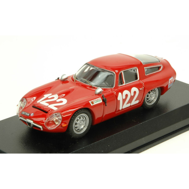 1:43 Best Model Alfa Romeo TZ1 N122 28th Targa Florio 1966 LO Piccolo sutera