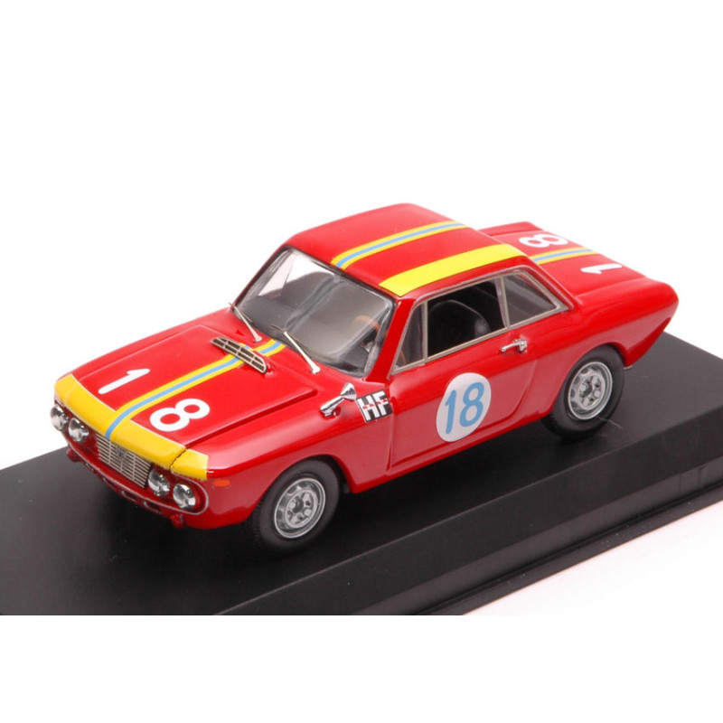 1:43 Best Model Lancia Fulvia 1300 HF N18 11th (winn.class) T.florio 1966 Cella marzi