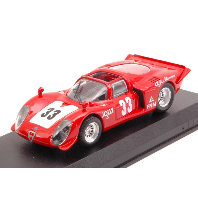 1:43 Best Model Alfa Romeo 33.2 Spyder N33 Winner 3 H RIO DE Janeiro 1969 C.pace