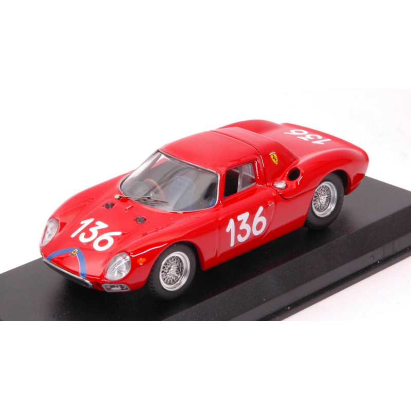 1:43 Best Model Ferrari 250 LM N136 14th Targa Florio 1965 A.nicodemi f.lessona