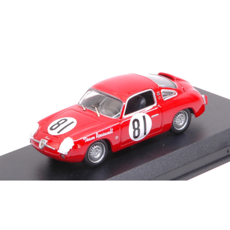 1:43 Best Model Fiat Abarth 750 N81 10th Scca Nat.cumberland 1959 Duncan Nero