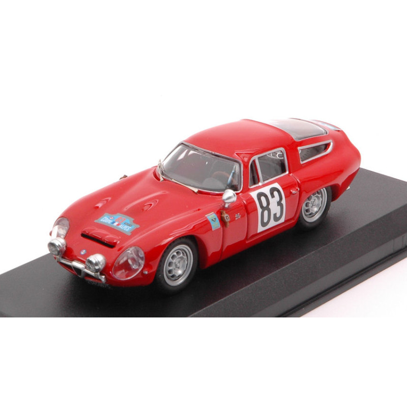 1:43 Best Model Alfa Romeo TZ1 N83 Winner Coupe DES Alpes 1964 Rolland augias