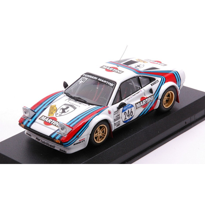 1:43 Best Model Ferrari 308 GTB N246 Tour DE Corse Historique 2012 Aghina rupert