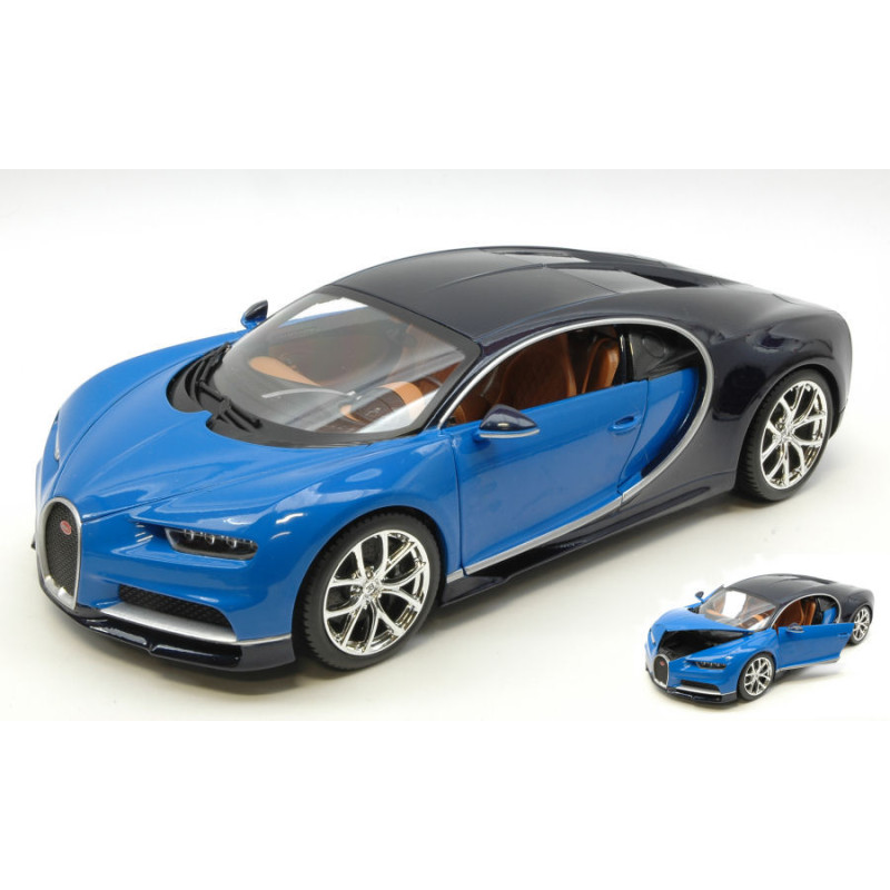 1:18 Burago Bugatti Chiron 2016 Blu/nero