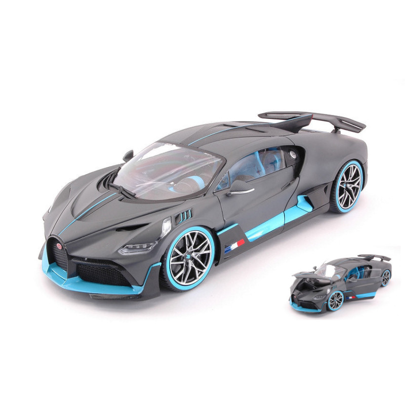 1:18 Burago Bugatti Divo Carbon/azur