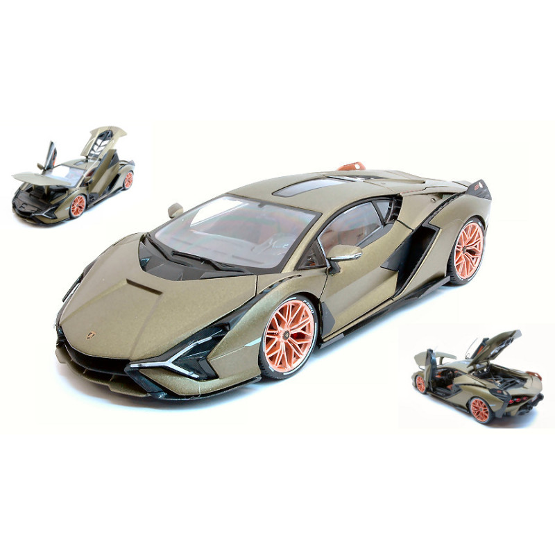 1:18 Burago Lamborghini Sian FKP37 Hybrid 2020 Metallizzato Verde Opaco