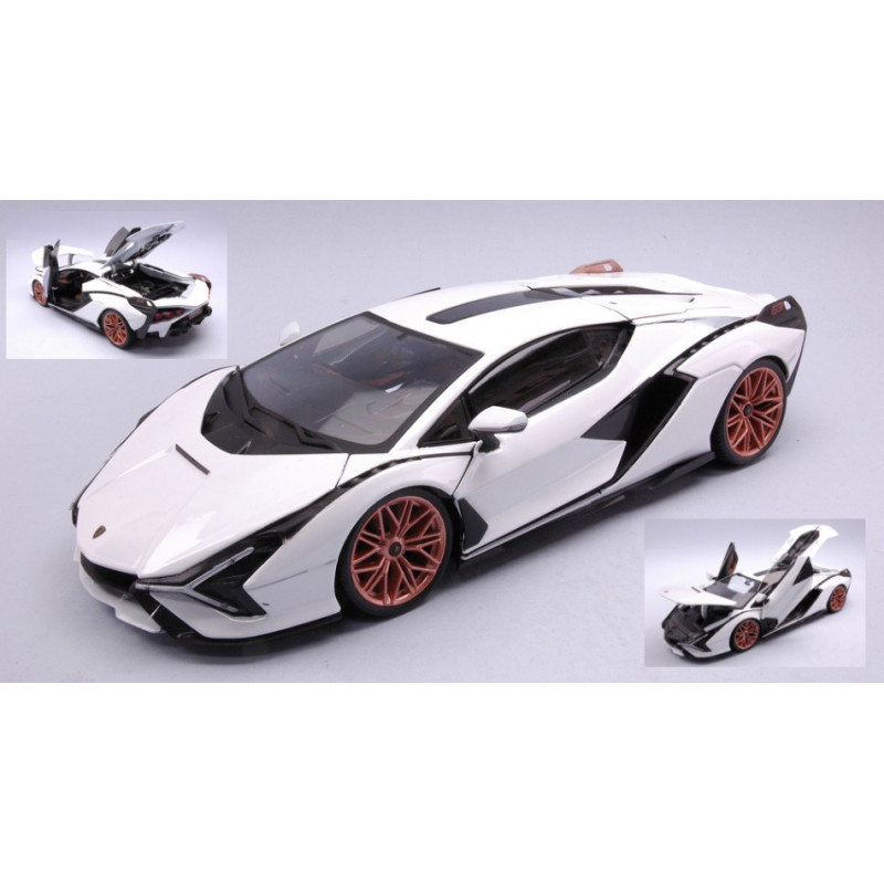 1:18 Burago Lamborghini Sian FKP 37 2019 Bianco