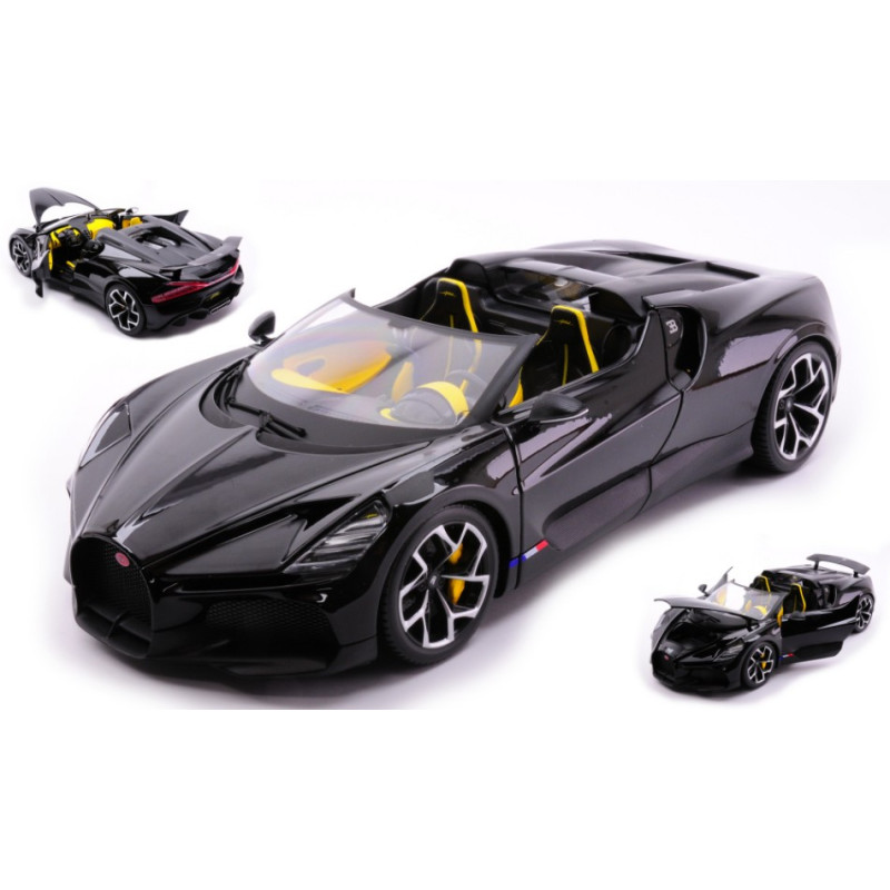 1:18 Burago Bugatti W16 Mistral Cabriolet Nero