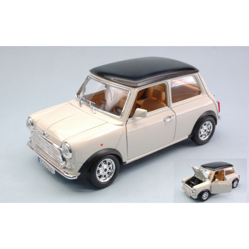 1:18 Burago Mini Cooper 1969 Crema W/nero Roof