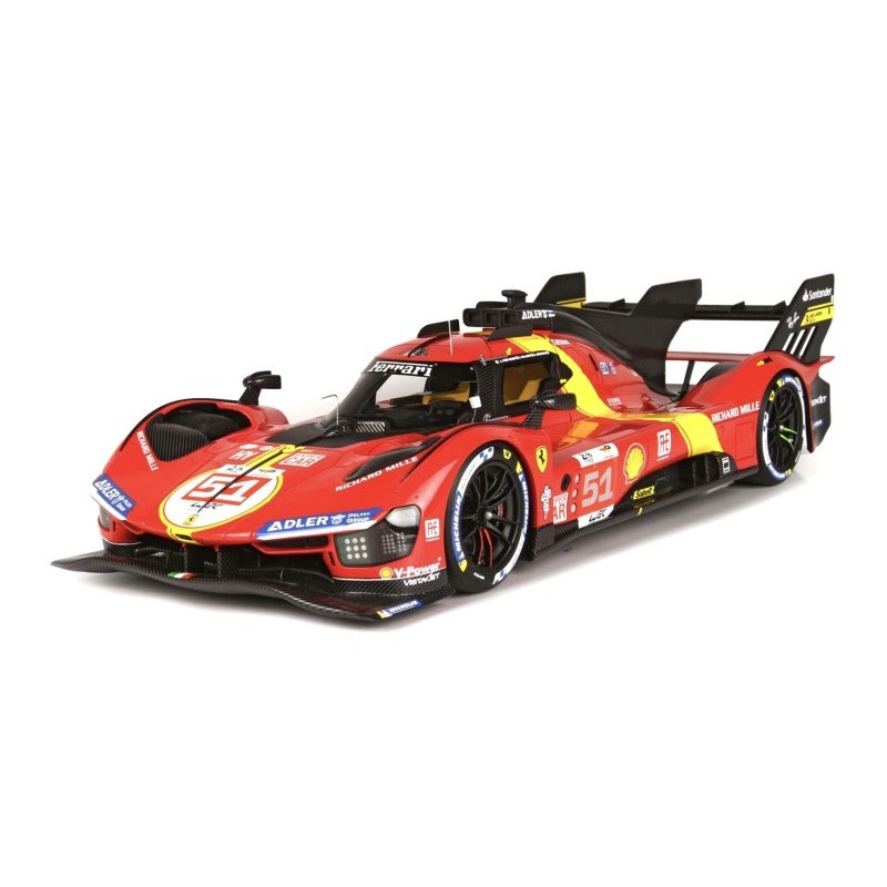 1:18 Burago Ferrari 499P N51 Winner LE Mans 2023 Pier Guidi/calado/giovinazzi