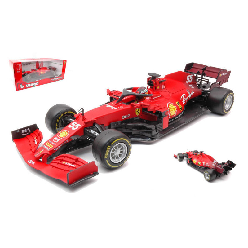 1:18 Burago Ferrari F1 SF21 N55 2021 Carlos Sainz