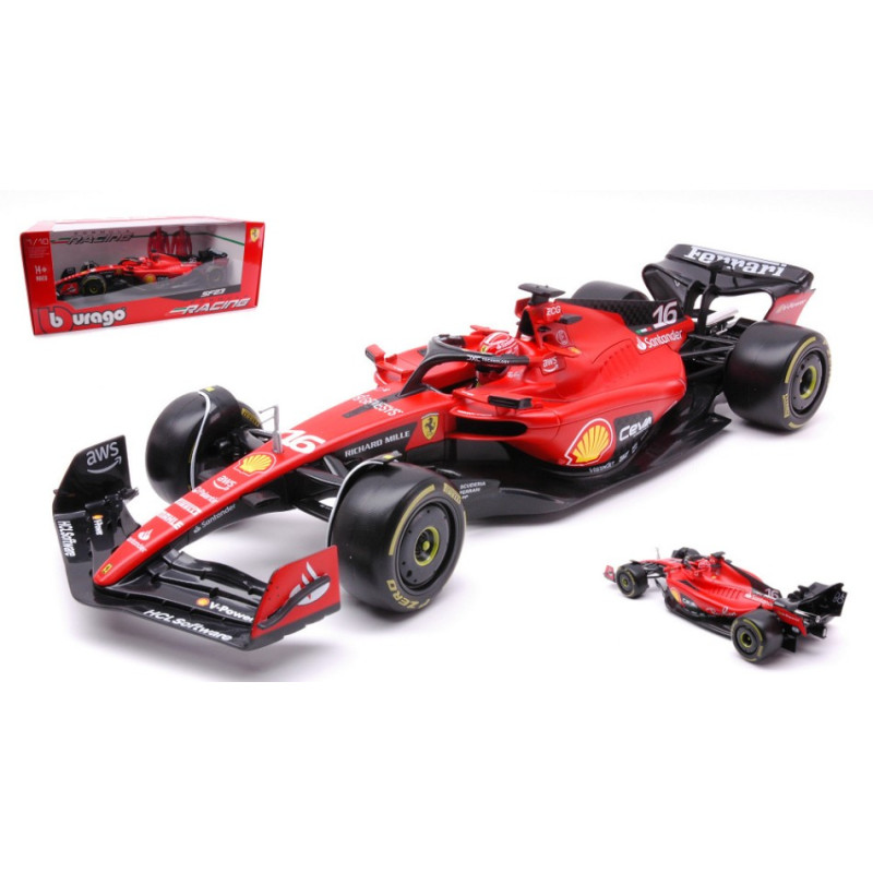 1:18 Burago Ferrari F 23 N16 2023 Charles Leclerc