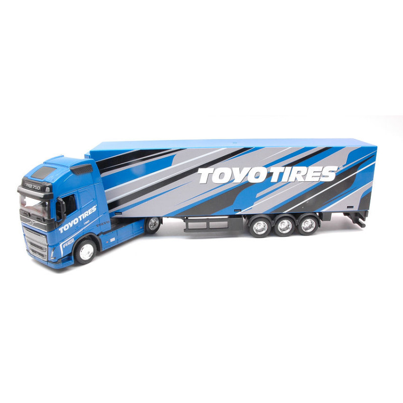 1:43 Burago Volvo FH16 Globetrotter 750 XXL Toyo Tyres Blu