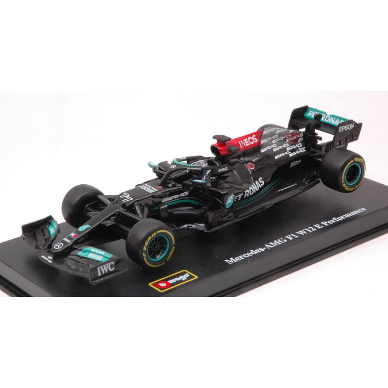 1:43 Burago Mercedes F1 W12 EQ Power Valtteri Bottas 2021 N77 Signature