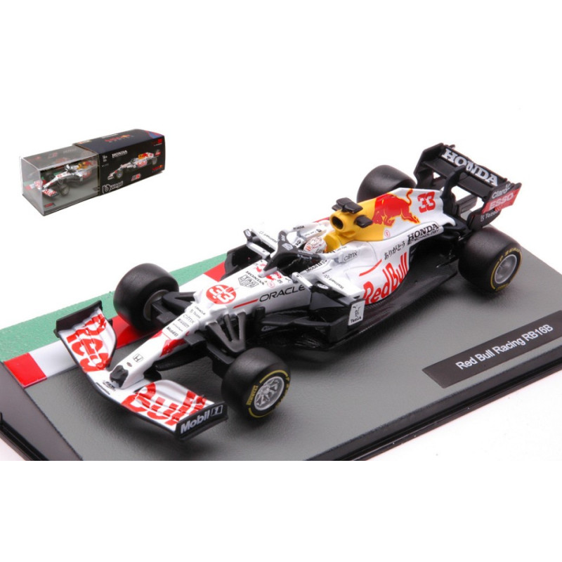 1:43 Burago RED Bull RB16B MAX Verstappen 2021 N33 Turkish GP Signature