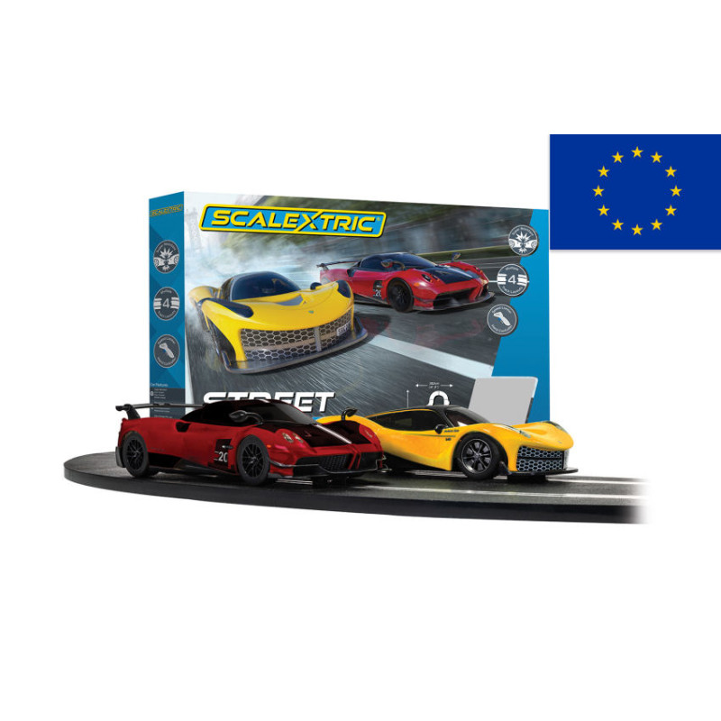 1:32 Scalextric Pista Street Cruiser Racer SET 192x132 Lungh.cm 484