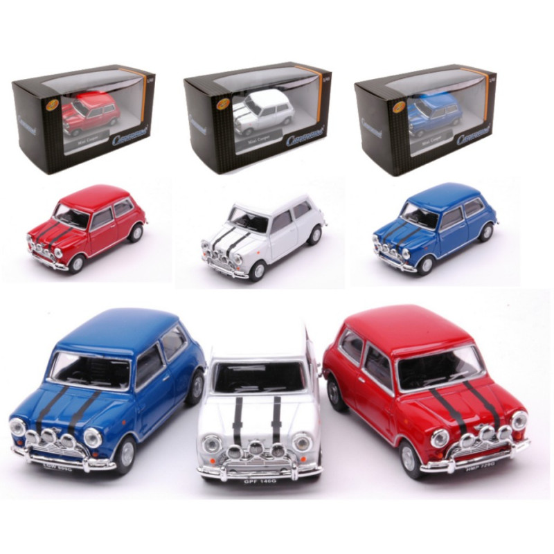 1:43 Cararama Mini Cooper THE Italian JOB Movie 3 Cars SET