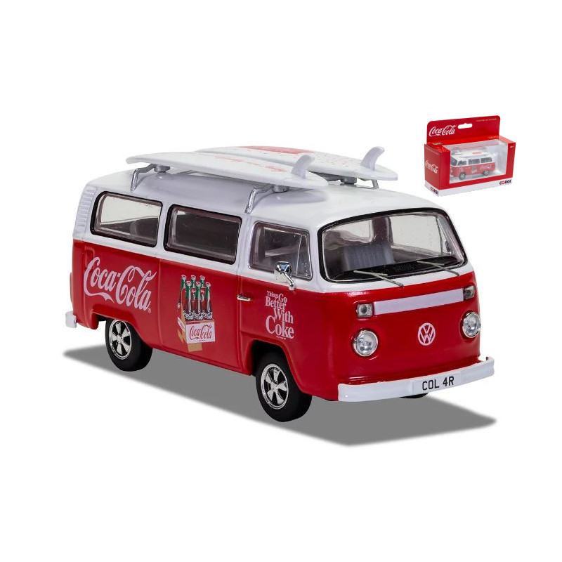 1:43 Corgi Coca Cola VW Type 2 Window Camper Surf VAN