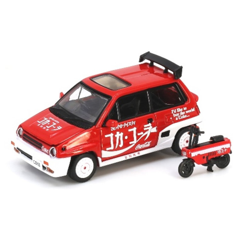 1:64 Spark Honda City Turbo II Coca Cola With Motocampo Livery